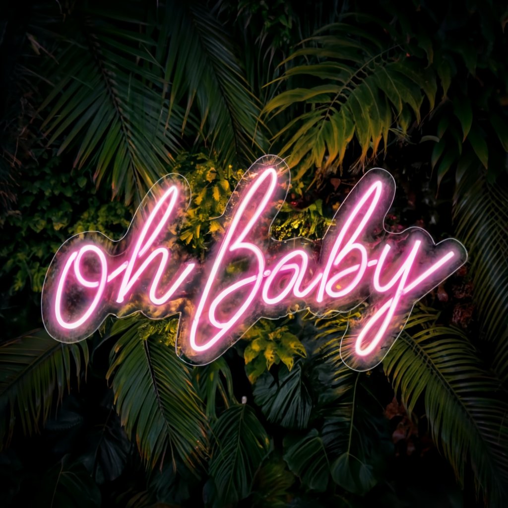 Restaurant-Grade Oh Baby Neon Sign: Illuminate your Space with Professional Brilliance - NeonTitle