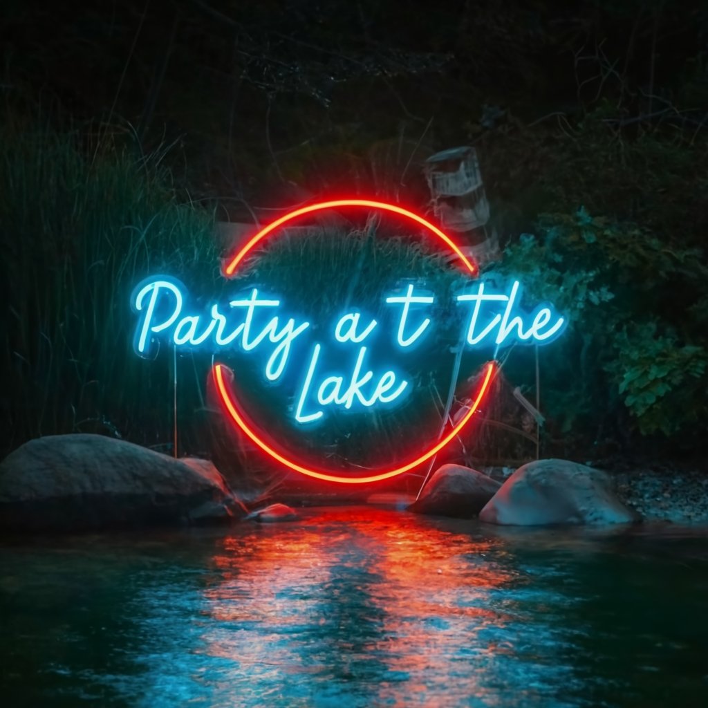 Ultimate Party at the Lake Neon Sign: Create an Unforgettable Party Atmosphere for your Party &amp; Holiday III - NeonTitle