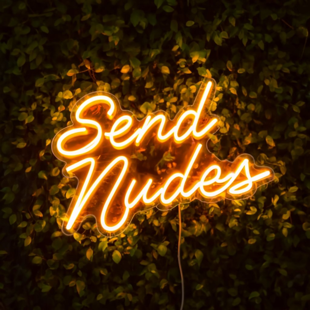 Stunning Send Nudes Neon Sign for Bars: Illuminate Your Space with Style - NeonTitle