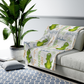 Custom Name Fleece Cartoon Dinosaur Blanket II09