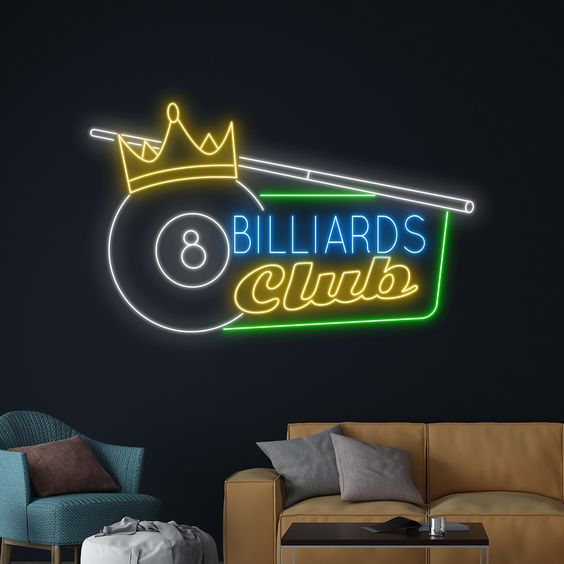 Elevate Your Pub's Ambiance with an Eight Ball Neon Sign - NeonTitle