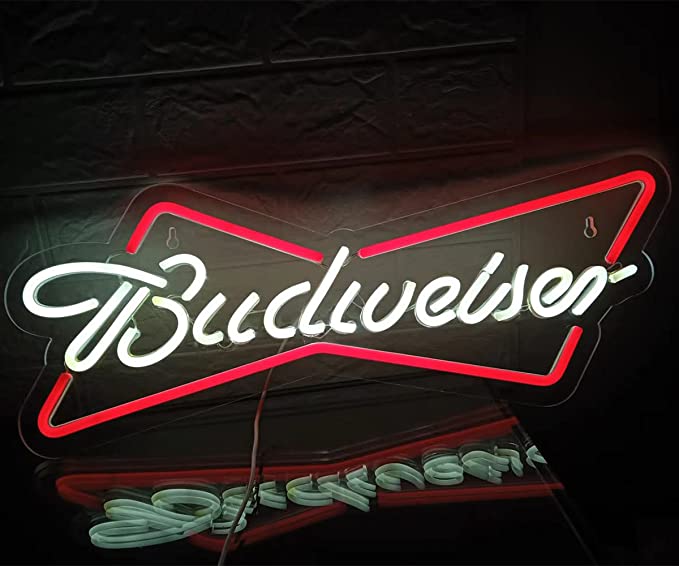 Neon Signs for Your Bar - Budweiser Beer Neon Sign - NeonTitle