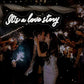 It's A Love Story Neon Wedding Signs - Neon Signs Shop - NeonTitle