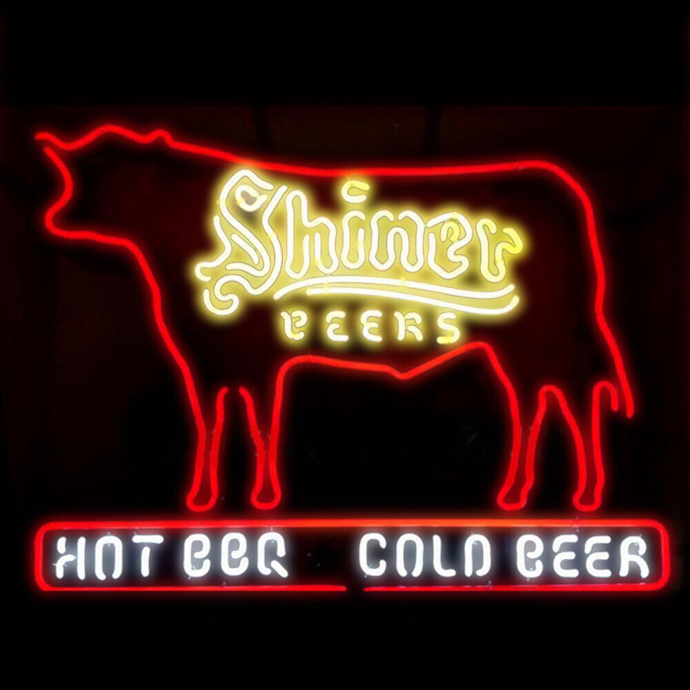Shiner Beer Light Neon Signs Hot BBQ - NeonTitle